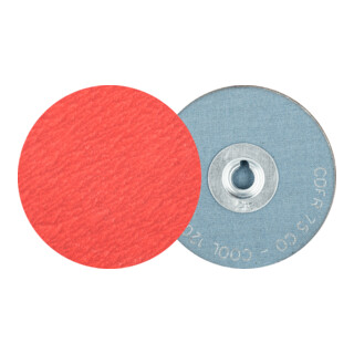 PFERD TOOLS COMBIDISC Keramikkorn Mini-Fiberscheibe CDF Ø 75 mm CO-COOL120 für Stahl und Edelstahl