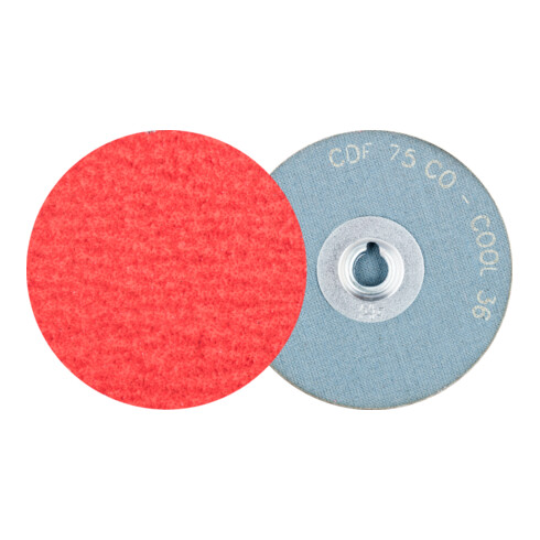 PFERD TOOLS COMBIDISC Keramikkorn Mini-Fiberscheibe CDF Ø 75 mm CO-COOL36 für Stahl und Edelstahl
