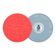 PFERD TOOLS COMBIDISC Keramikkorn Mini-Fiberscheibe CDF Ø 75 mm CO-COOL36 für Stahl und Edelstahl