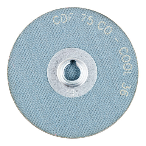 PFERD TOOLS COMBIDISC Keramikkorn Mini-Fiberscheibe CDF Ø 75 mm CO-COOL36 für Stahl und Edelstahl
