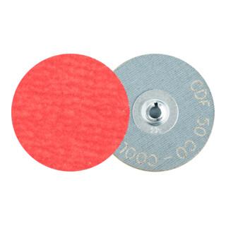 PFERD TOOLS COMBIDISC Keramikkorn Mini-Fiberscheibe CDF Ø 50mm CO-COOL80 für Stahl und Edelstahl
