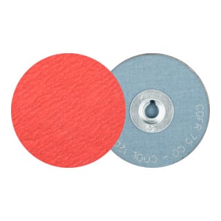PFERD TOOLS COMBIDISC Keramikkorn Mini-Fiberscheibe CDF Ø 75 mm CO-COOL120 für Stahl und Edelstahl