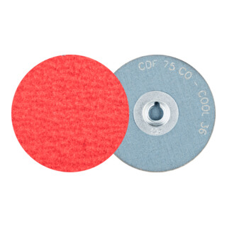 PFERD TOOLS COMBIDISC Keramikkorn Mini-Fiberscheibe CDF Ø 75 mm CO-COOL36 für Stahl und Edelstahl