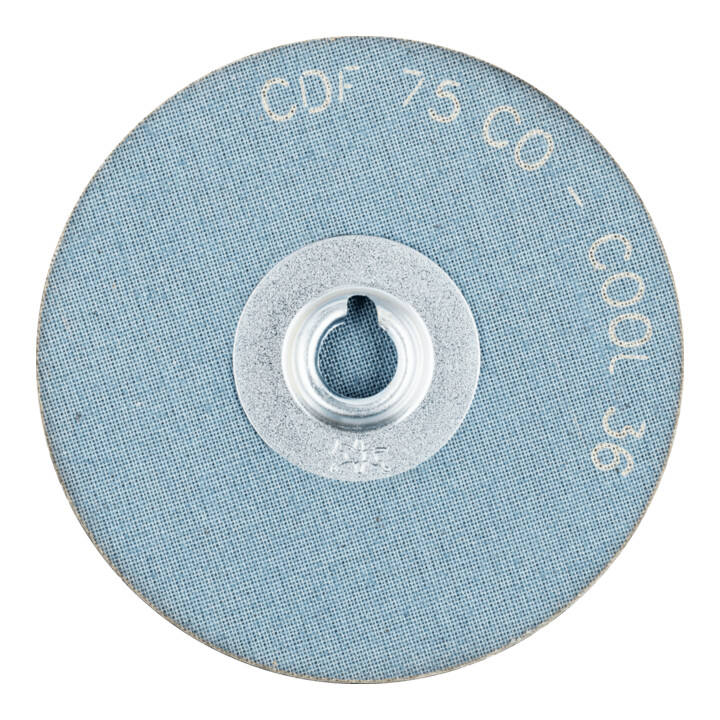PFERD TOOLS COMBIDISC Keramikkorn Mini-Fiberscheibe CDF Ø 75 mm CO-COOL36 für Stahl und Edelstahl
