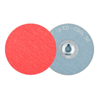 PFERD TOOLS COMBIDISC Keramikkorn Mini-Fiberscheibe CDF Ø 75 mm CO-COOL50 für Stahl und Edelstahl