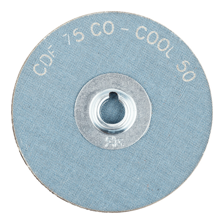 PFERD TOOLS COMBIDISC Keramikkorn Mini-Fiberscheibe CDF Ø 75 mm CO-COOL50 für Stahl und Edelstahl
