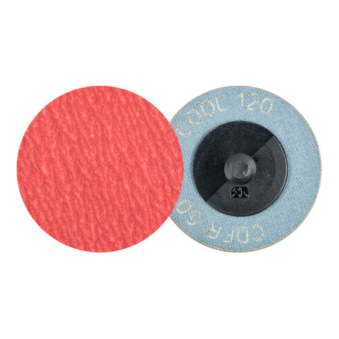 PFERD TOOLS COMBIDISC Keramikkorn Mini-Fiberscheibe CDFR Ø 50mm CO-COOL120 für Stahl und Edelstahl