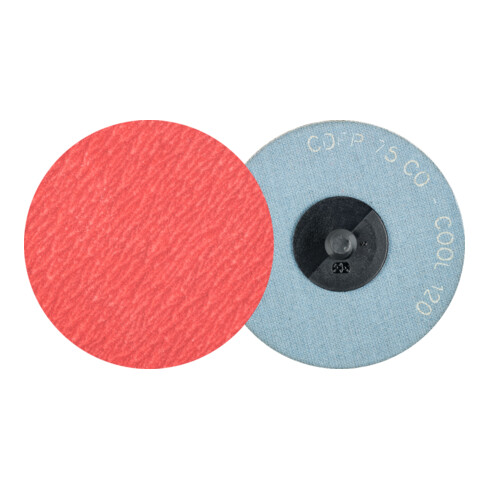 PFERD TOOLS COMBIDISC Keramikkorn Mini-Fiberscheibe CDFR Ø 75 mm CO-COOL120 für Stahl und Edelstahl