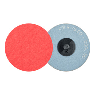 PFERD TOOLS COMBIDISC Keramikkorn Mini-Fiberscheibe CDFR Ø 75 mm CO-COOL50 für Stahl und Edelstahl