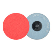 PFERD TOOLS COMBIDISC Keramikkorn Mini-Fiberscheibe CDFR Ø 75 mm CO-COOL50 für Stahl und Edelstahl