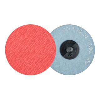 PFERD TOOLS COMBIDISC Keramikkorn Mini-Fiberscheibe CDFR Ø 75 mm CO-COOL120 für Stahl und Edelstahl