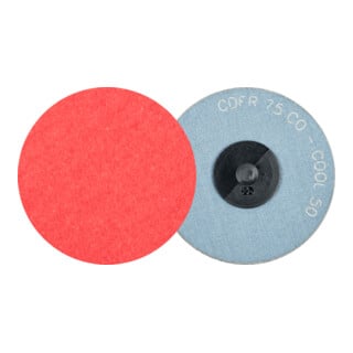 PFERD TOOLS COMBIDISC Keramikkorn Mini-Fiberscheibe CDFR Ø 75 mm CO-COOL50 für Stahl und Edelstahl