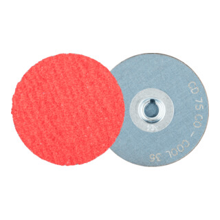 PFERD TOOLS COMBIDISC Keramikkorn Schleifblatt CD Ø 75 mm CO-COOL36 für Stahl und Edelstahl