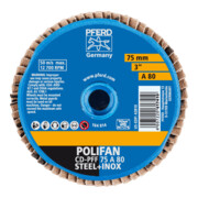 PFERD TOOLS COMBIDISC Korund Mini-POLIFAN CD Ø 75 mm A80 für universelle Anwendungen-2