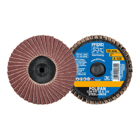 PFERD TOOLS COMBIDISC Korund Mini-POLIFAN CDR Ø 50mm A120 für universelle Anwendungen