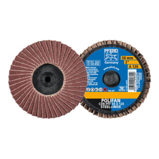 PFERD TOOLS COMBIDISC Korund Mini-POLIFAN CDR Ø 50mm A120 für universelle Anwendungen