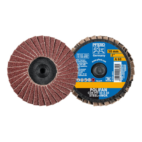 PFERD TOOLS COMBIDISC Korund Mini-POLIFAN CDR Ø 50mm A60 für universelle Anwendungen