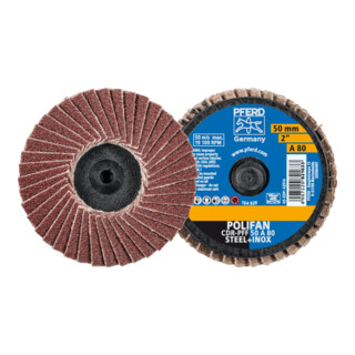 PFERD TOOLS COMBIDISC Korund Mini-POLIFAN CDR Ø 50mm A80 für universelle Anwendungen