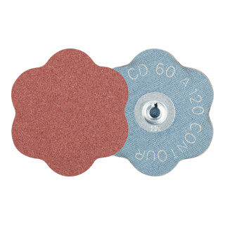 PFERD TOOLS COMBIDISC Korund Schleifblatt CD Ø 60mm A120 CONTOUR für Konturen