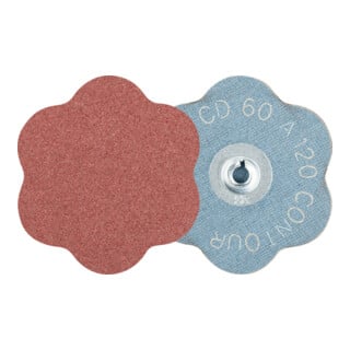 PFERD TOOLS COMBIDISC Korund Schleifblatt CD Ø 60mm A120 CONTOUR für Konturen
