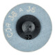 PFERD TOOLS COMBIDISC Korund Schleifblatt CDR Ø 38 mm A36 für universelle Anwendungen