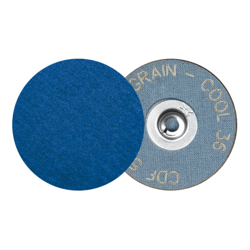 PFERD TOOLS COMBIDISC Mini-Fiberscheibe CDF Ø 75 mm VICTOGRAIN-COOL36 Stahl und Edelstahl