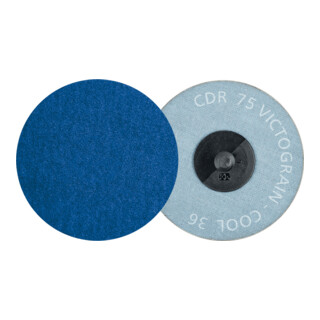 PFERD TOOLS COMBIDISC Schleifblatt CDR Ø 75 mm VICTOGRAIN-COOL36 für Stahl und Edelstahl