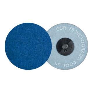 PFERD TOOLS COMBIDISC Schleifblatt CDR Ø 75 mm VICTOGRAIN-COOL36 für Stahl und Edelstahl