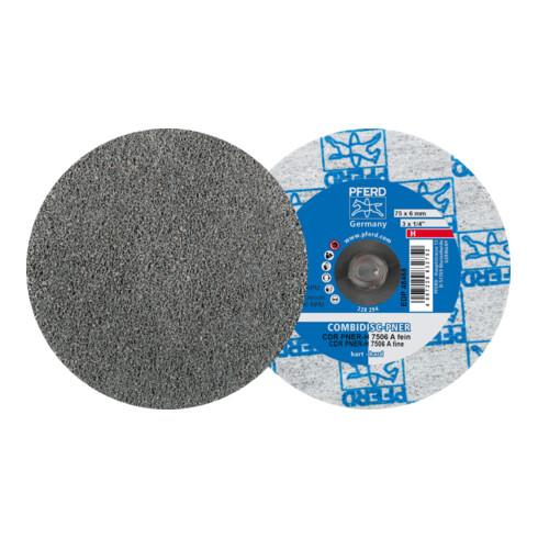 PFERD TOOLS COMBIDISC verpresste Vliesronde CDR PNER Ø 75 mm Hart A Fein für Finish