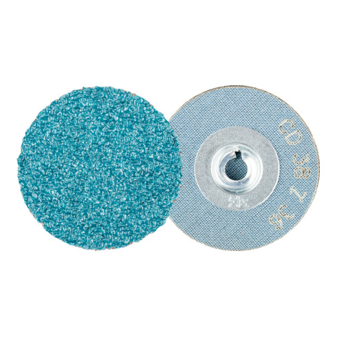 PFERD TOOLS COMBIDISC Zirkon Schleifblatt CD Ø 38 mm Z36 für gehärteten Stahl