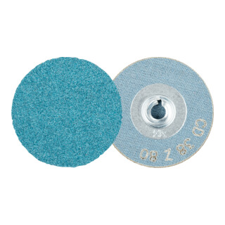 PFERD TOOLS COMBIDISC Zirkon Schleifblatt CD Ø 38 mm Z80 für gehärteten Stahl