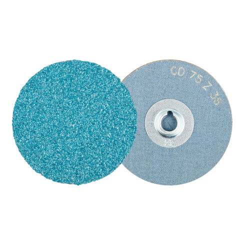 PFERD TOOLS COMBIDISC Zirkon Schleifblatt CD Ø 75 mm Z36 für gehärteten Stahl