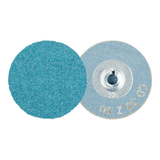 PFERD TOOLS COMBIDISC Zirkon Schleifblatt CD Ø 38 mm Z80 für gehärteten Stahl