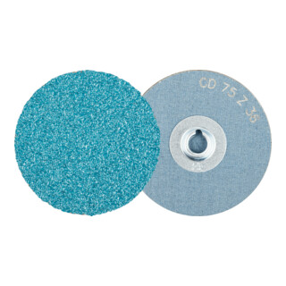 PFERD TOOLS COMBIDISC Zirkon Schleifblatt CD Ø 75 mm Z36 für gehärteten Stahl