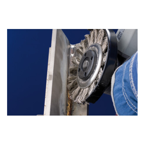 PFERD TOOLS COMBITWIST INOX-TOTAL Rundbürste RBGIT Ø 115x12x22,2 mm Edelstahl-Draht-Ø 0,35 mm Winkelschleifer