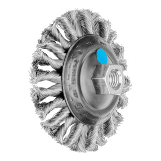 PFERD TOOLS COMBITWIST Kegelbürste gezopft KBG Ø 100x13 mm M14 Edelstahl-Draht-Ø 0,35 mm Winkelschleifer (1)