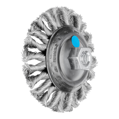 PFERD TOOLS COMBITWIST Kegelbürste gezopft KBG Ø 100x13 mm M14 Edelstahl-Draht-Ø 0,35 mm Winkelschleifer (1)