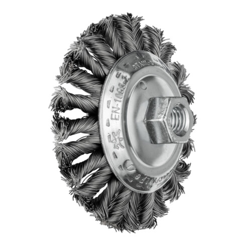 PFERD TOOLS COMBITWIST Kegelbürste gezopft KBG Ø 100x13 mm M14 Stahl-Draht-Ø 0,50mm Winkelschleifer (1)