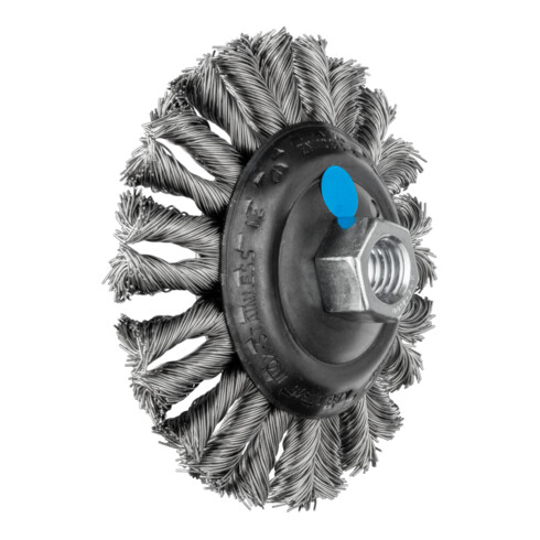 PFERD TOOLS COMBITWIST Kegelbürste gezopft KBG Ø 115x15 mm M14 Edelstahl-Draht-Ø 0,50mm Winkelschleifer (1)