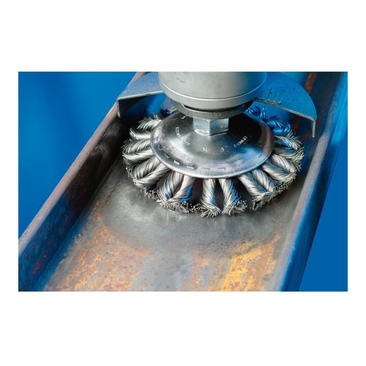 PFERD TOOLS COMBITWIST Kegelbürste gezopft KBG Ø 125x15 mm M14 Stahl-Draht-Ø 0,50mm Winkelschleifer