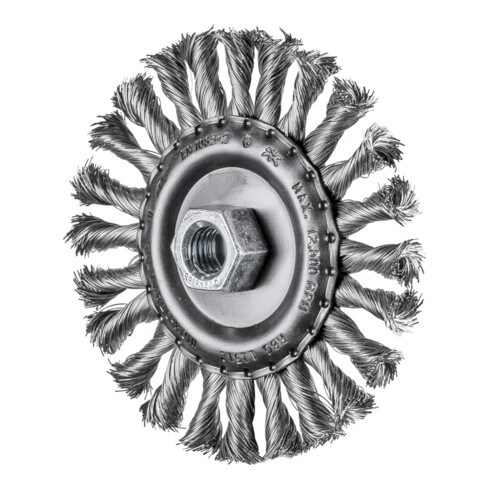 PFERD TOOLS COMBITWIST Rundbürste gezopft RBG Ø 115x12 mm M14 Edelstahl-Draht-Ø 0,35 mm Winkelschleifer
