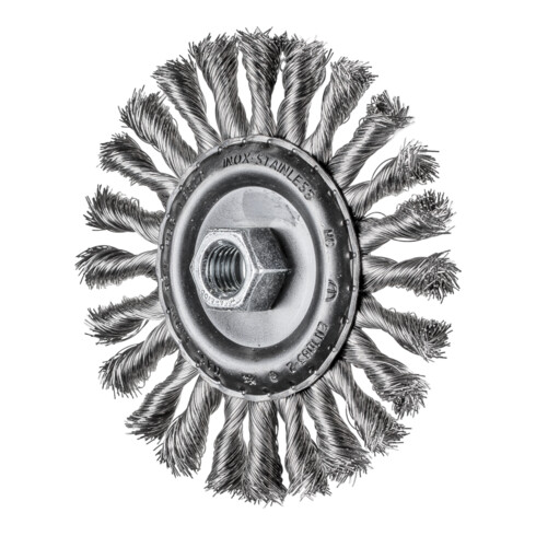 PFERD TOOLS COMBITWIST Rundbürste gezopft RBG Ø 125x12 mm M14 Edelstahl-Draht-Ø 0,50mm Winkelschleifer