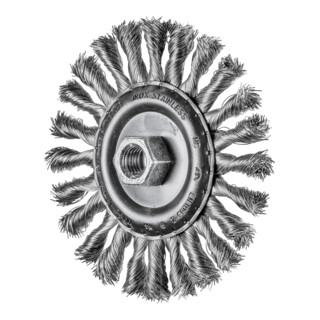PFERD TOOLS COMBITWIST Rundbürste gezopft RBG Ø 125x12 mm M14 Edelstahl-Draht-Ø 0,50mm Winkelschleifer