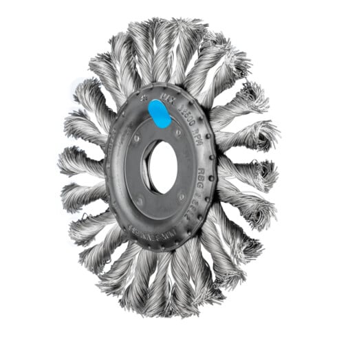 PFERD TOOLS COMBITWIST Rundbürste gezopft RBG Ø 125x12x22,2 mm Edelstahl-Draht-Ø 0,35 mm Winkelschleifer