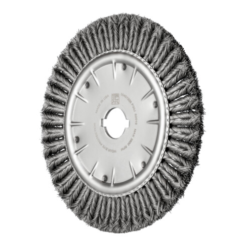 PFERD TOOLS COMBITWIST Rundbürste gezopft RBG Ø 355x20x50,8 mm Bohrung Stahl-Draht-Ø 0,50mm stationär