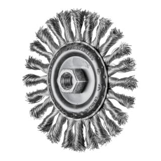 PFERD TOOLS COMBITWIST Rundbürste gezopft RBG Ø 125x12 mm M14 Edelstahl-Draht-Ø 0,50mm Winkelschleifer