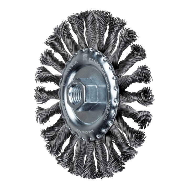 PFERD TOOLS COMBITWIST Rundbürste gezopft RBG Ø 125x12 mm M14 Stahl-Draht-Ø 0,50mm Winkelschleifer
