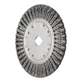 PFERD TOOLS COMBITWIST Rundbürste gezopft RBG Ø 380x20x50,8 mm Bohrung Stahl-Draht-Ø 0,50mm stationär