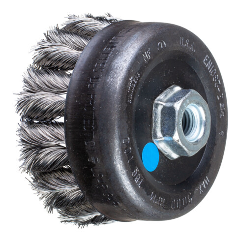 PFERD TOOLS COMBITWIST Topfbürste gezopft TBG Ø 100mm M14 Edelstahl-Draht-Ø 0,35 mm Winkelschleifer