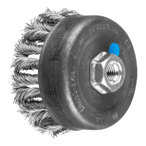 PFERD TOOLS COMBITWIST Topfbürste gezopft TBG Ø 100mm M14 Edelstahl-Draht-Ø 0,50mm Winkelschleifer